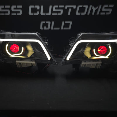 Nissan Navara D23 NP300 custom headlights 2015 - onwards