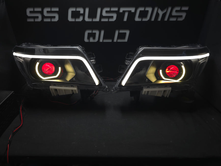 Nissan Navara D23 NP300 custom headlights 2015 - onwards