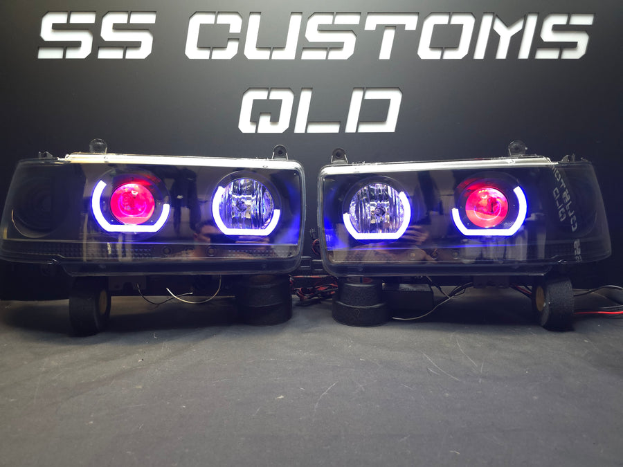 Toyota Landcruiser 80 Series angry eyes