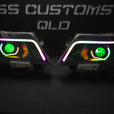 Nissan Navara D23 NP300 custom headlights 2015 - onwards
