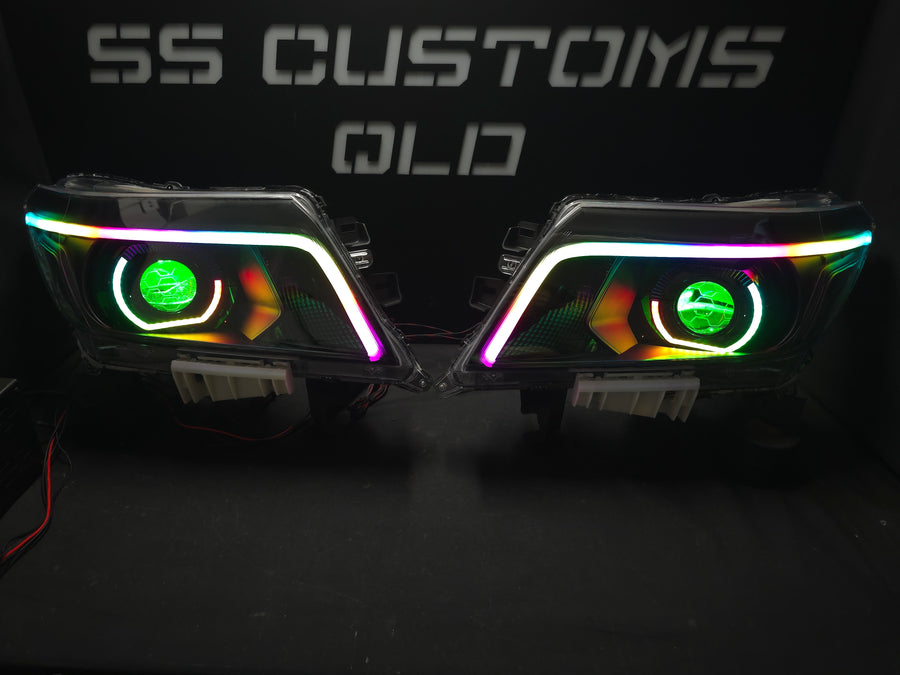 Nissan Navara D23 NP300 custom headlights 2015 - onwards
