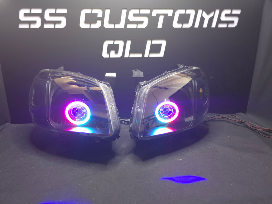 Custom LED Mazda car lights at SS Customs QLD