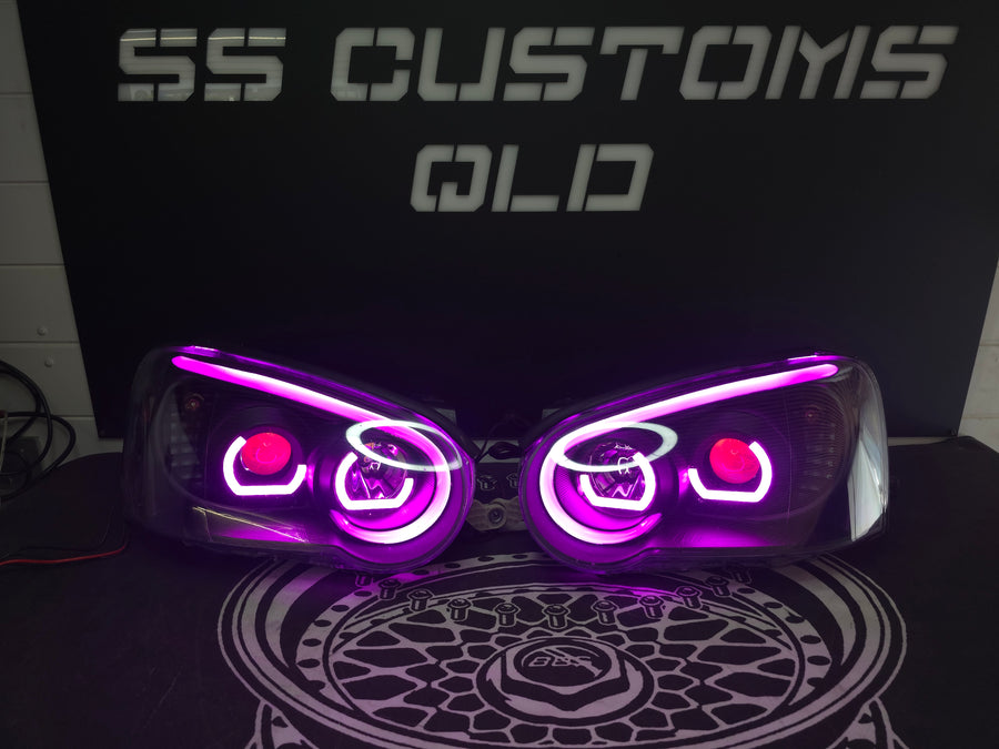 Subaru Impreza WRX Blobeye DRL headlights