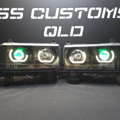 Toyota Landcruiser 80 Series angry eyes