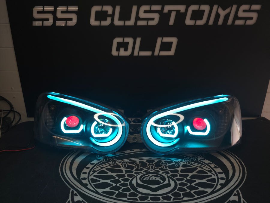 Subaru Impreza WRX Blobeye DRL headlights