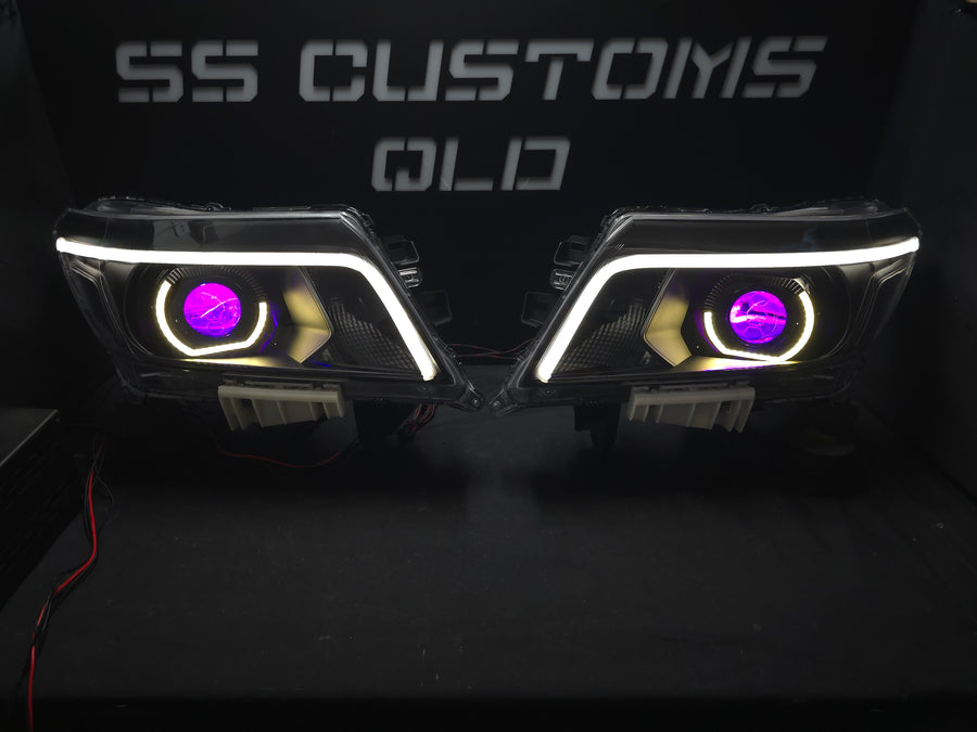 Nissan Navara D23 NP300 custom headlights 2015 - onwards