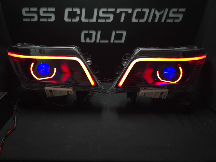 Nissan Navara D23 NP300 custom headlights 2015 - onwards