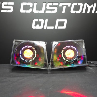 Ford Courier PG - PH 02-06 &  Mazda Bravo UN Series B2500 B2600 custom headlights
