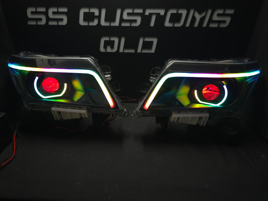 Nissan Navara D23 NP300 custom headlights 2015 - onwards