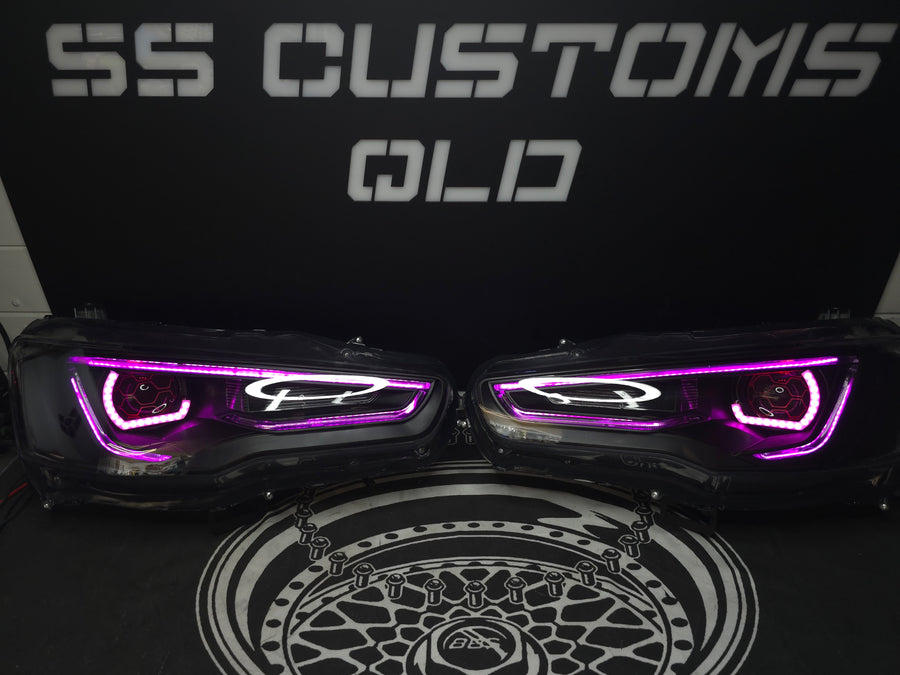 Mitsubishi CJ Lancer Vland headlights