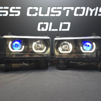 Toyota Landcruiser 80 Series angry eyes