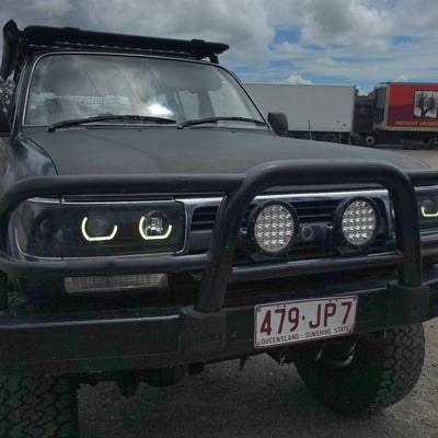 Toyota Landcruiser 80 Series angry eyes