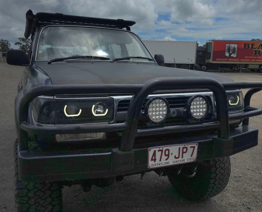 Toyota Landcruiser 80 Series angry eyes