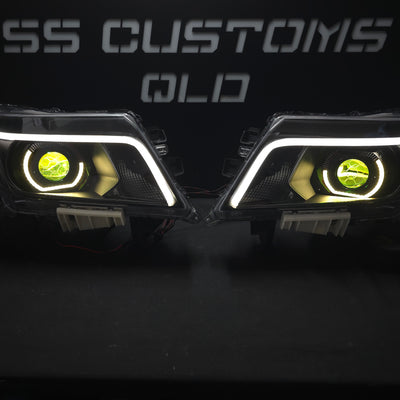 Nissan Navara D23 NP300 custom headlights 2015 - onwards