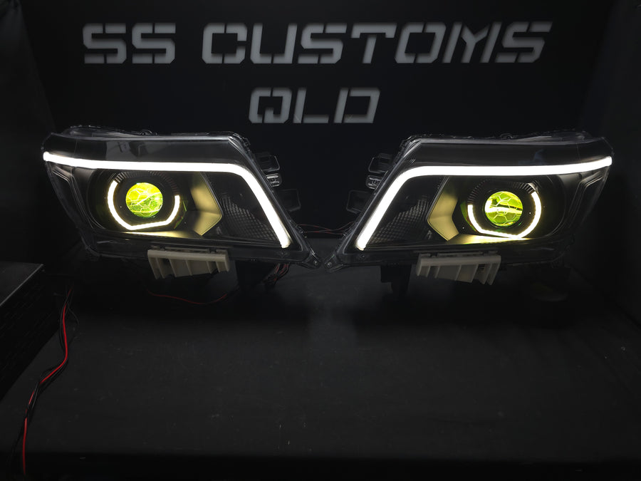 Nissan Navara D23 NP300 custom headlights 2015 - onwards