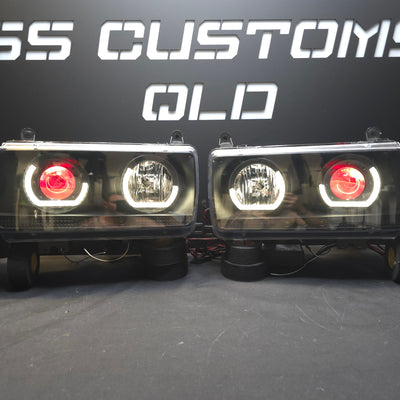 Toyota Landcruiser 80 Series angry eyes