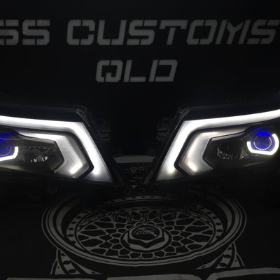 Nissan Navara D23 NP300 SL,ST,STX DX,RX custom headlights 2015 - onwards