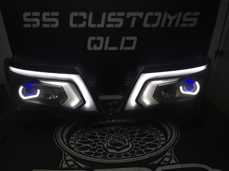Nissan Navara D23 NP300 SL,ST,STX DX,RX custom headlights 2015 - onwards