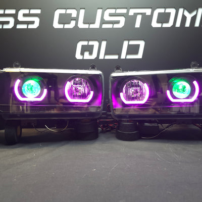 Toyota Landcruiser 80 Series angry eyes