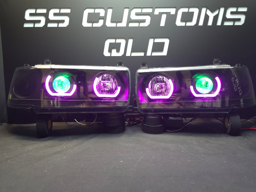 Toyota Landcruiser 80 Series angry eyes