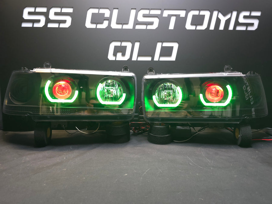 Toyota Landcruiser 80 Series angry eyes