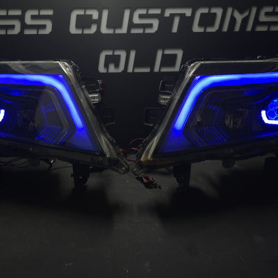 Nissan Navara D23 NP300 SL,ST,STX DX,RX custom headlights 2015 - onwards