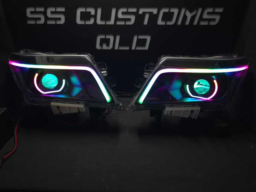 Nissan Navara D23 NP300 custom headlights 2015 - onwards
