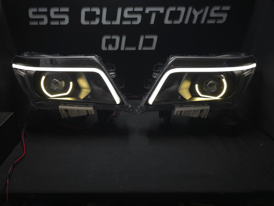 Nissan Navara D23 NP300 custom headlights 2015 - onwards