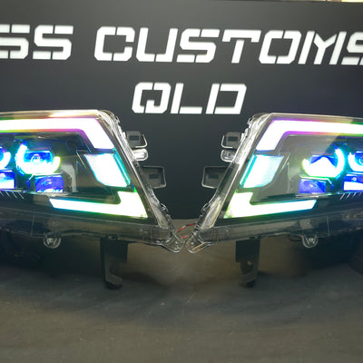 Nissan Navara D23 NP300 custom headlights 2015 - onwards