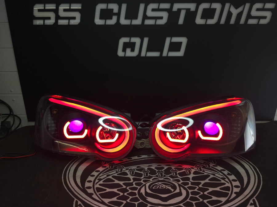 Subaru Impreza WRX Blobeye DRL headlights