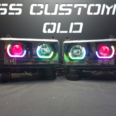 Toyota Landcruiser 80 Series angry eyes