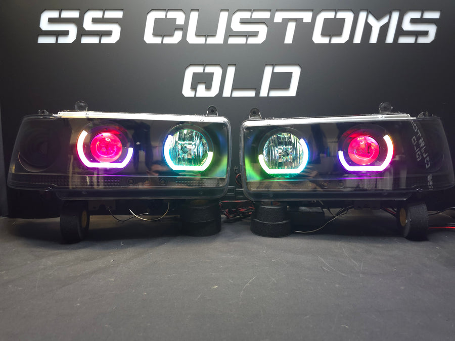 Toyota Landcruiser 80 Series angry eyes