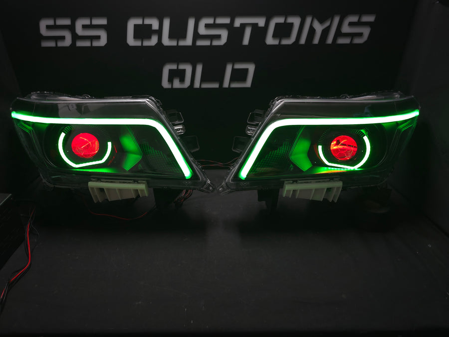 Nissan Navara D23 NP300 custom headlights 2015 - onwards