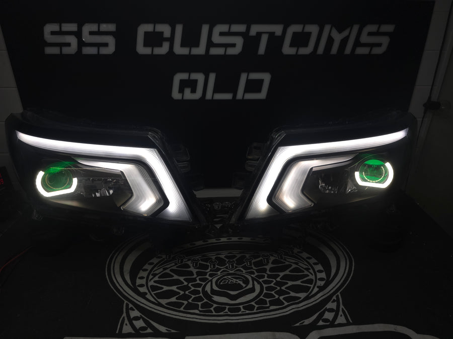 Nissan Navara D23 NP300 SL,ST,STX DX,RX custom headlights 2015 - onwards