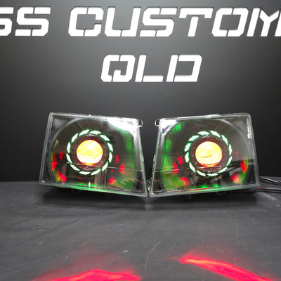 Ford Courier PG - PH 02-06 &  Mazda Bravo UN Series B2500 B2600 custom headlights