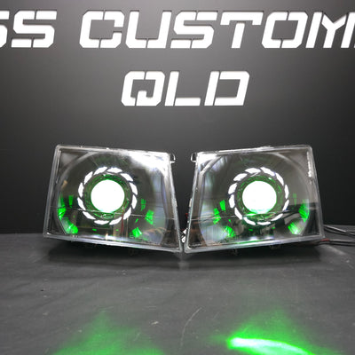 Ford Courier PG - PH 02-06 &  Mazda Bravo UN Series B2500 B2600 custom headlights
