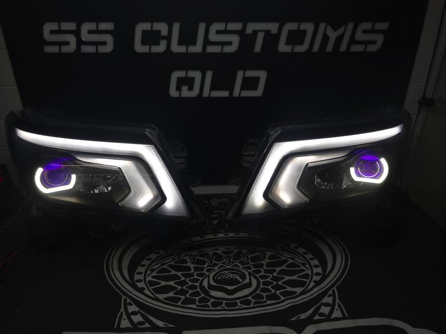 Nissan Navara D23 NP300 SL,ST,STX DX,RX custom headlights 2015 - onwards