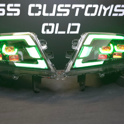 Nissan Navara D23 NP300 custom headlights 2015 - onwards