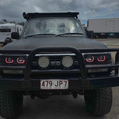Toyota Landcruiser 80 Series angry eyes
