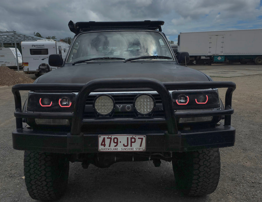Toyota Landcruiser 80 Series angry eyes