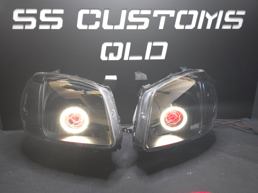 Custom LED Mazda car lights at SS Customs QLD