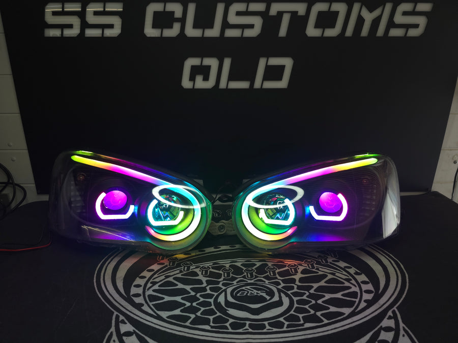 Subaru Impreza WRX Blobeye DRL headlights