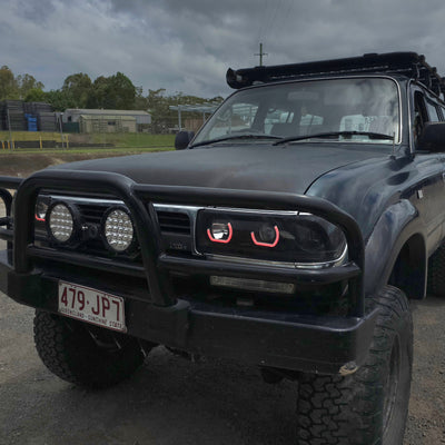 Toyota Landcruiser 80 Series angry eyes