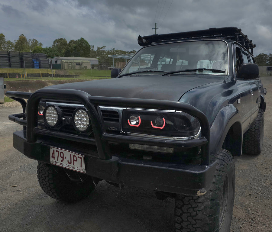 Toyota Landcruiser 80 Series angry eyes