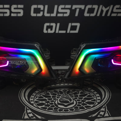 Nissan Navara D23 NP300 SL,ST,STX DX,RX custom headlights 2015 - onwards