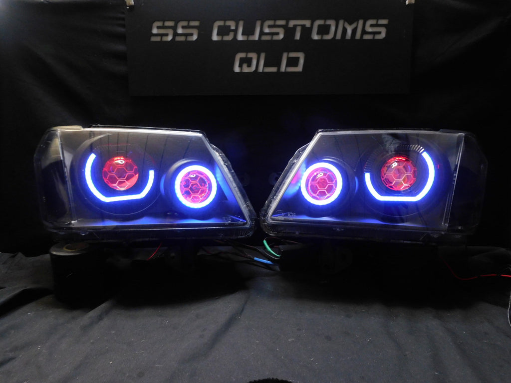 3 Gauge Pillar Pod Suit Holden Colorado Black ABS 2008-2012 52mm - Foto 7