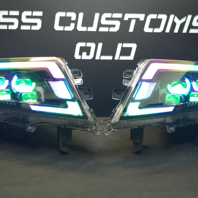 Nissan Navara D23 NP300 custom headlights 2015 - onwards