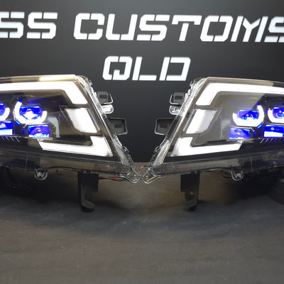 Nissan Navara D23 NP300 custom headlights 2015 - onwards