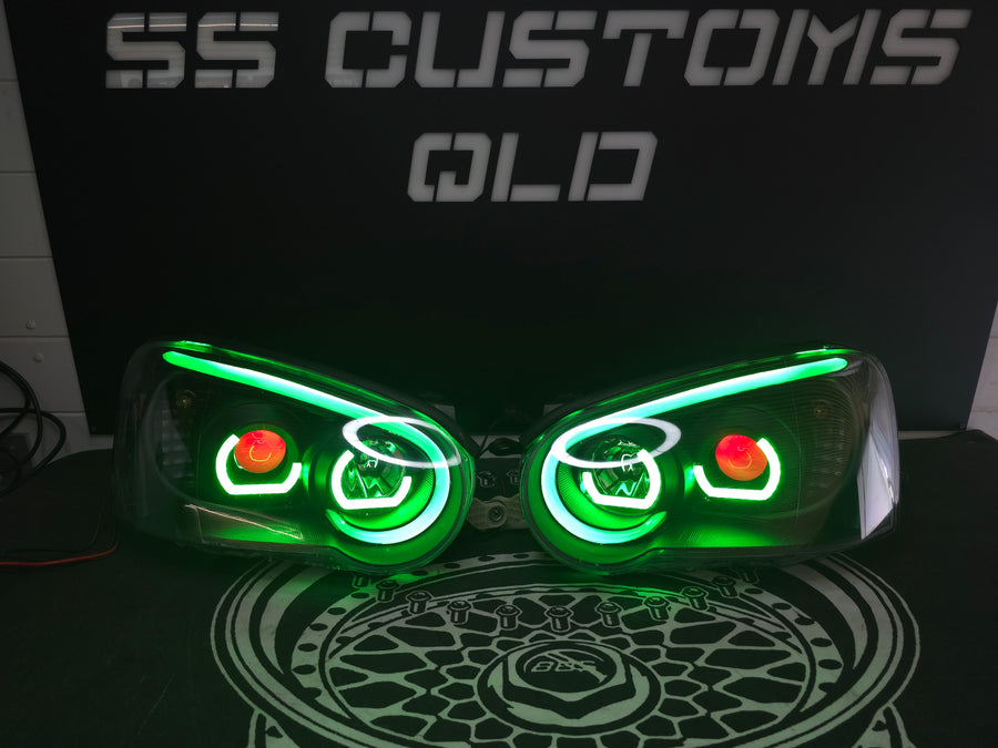 Subaru Impreza WRX Blobeye DRL headlights