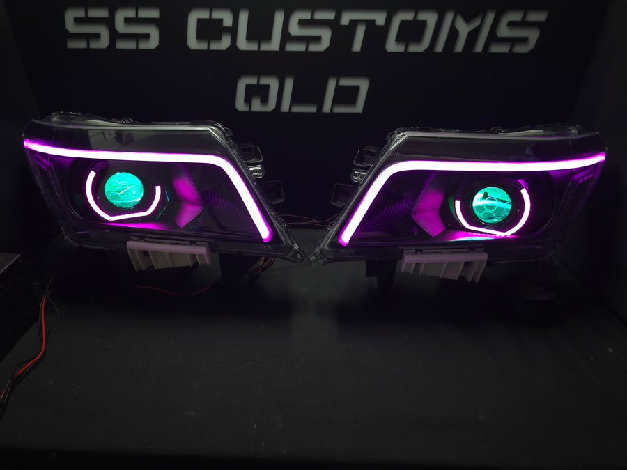 Nissan Navara D23 NP300 custom headlights 2015 - onwards